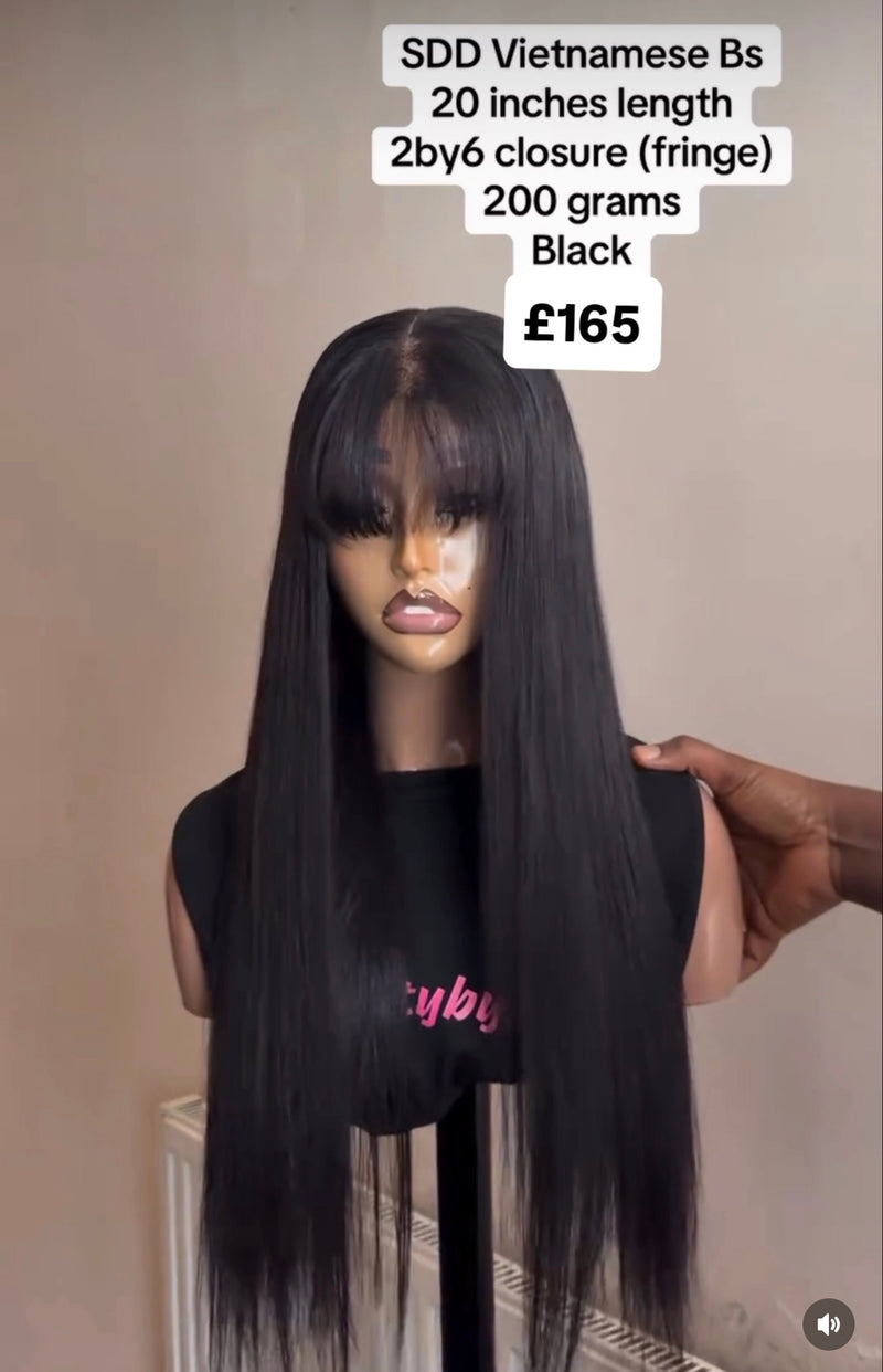 SDD Bone Straight (Closure Fringe) (200/300g)